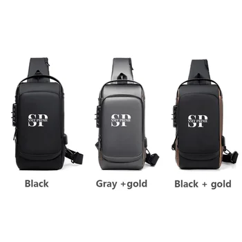 Sling Backpack Anti-theft Crossbody Chest Sling Bag Shoulder Black Daypack Fanny Pack for Women Men 2
