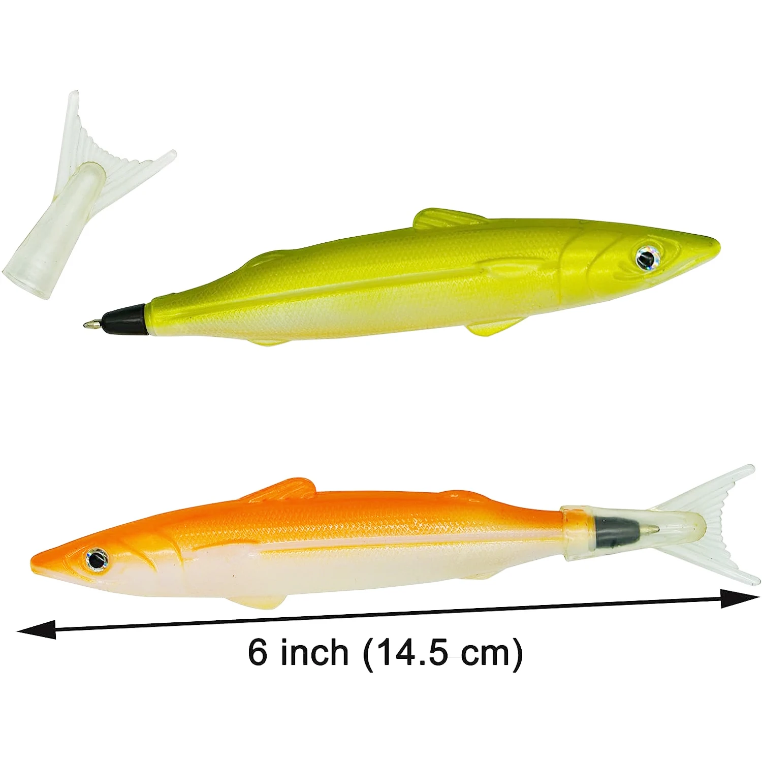 4Pcs Ballpoint Pens Fish Pen Black Ink Smooth Writing for School Office Home, Fun Pens Desk Accessories and Office Supplies 3