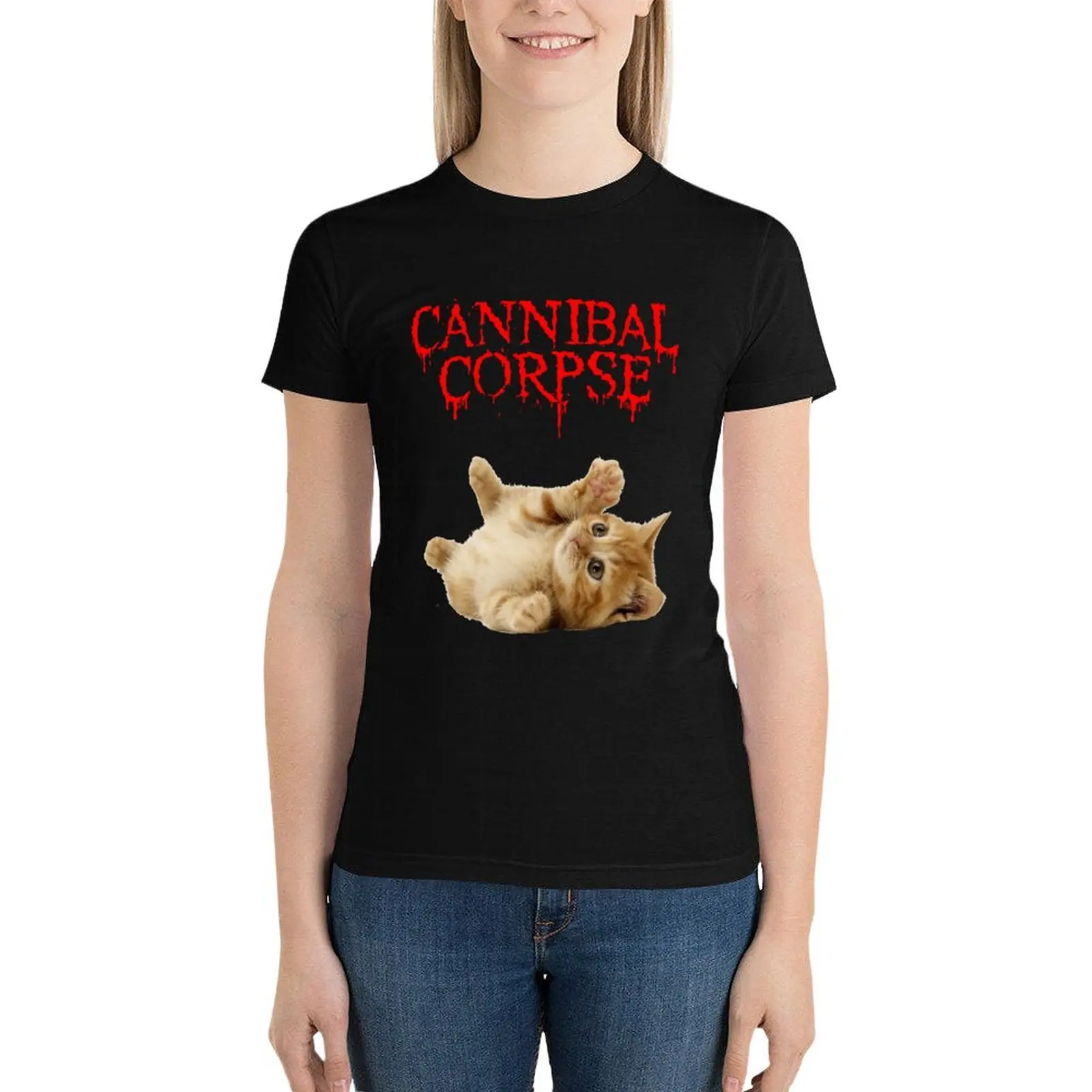 cannibal corpse T-Shirt tees hippie clothes Short sleeve tee Women's tops