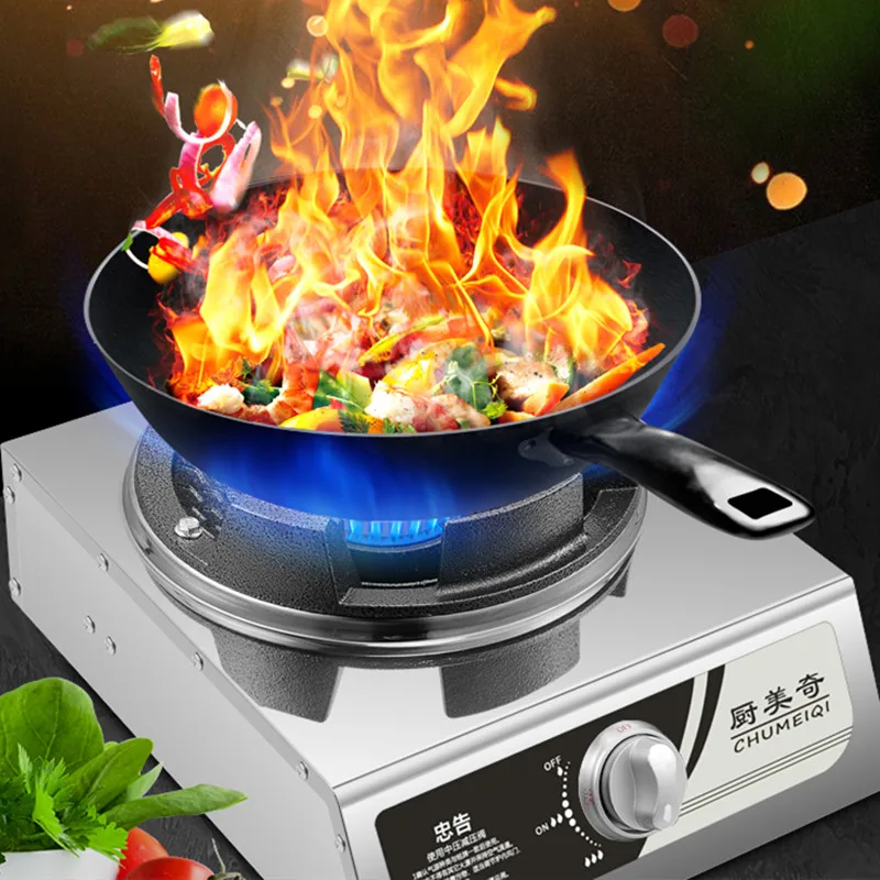 Commercial Fierce Fire Stove Domestic Medium And High Pressure Fierce Fire Table  Top Liquefied Gas Stove Gas Stove Double Stove - Cooktops - AliExpress