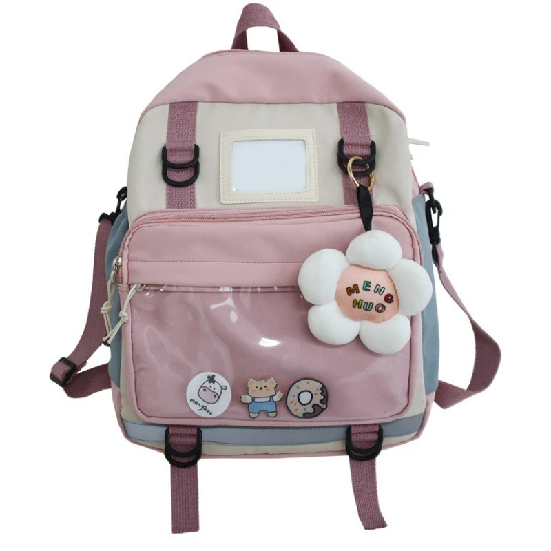 

Женский водонепроницаемый нейлоновый рюкзак, модная черная Гавайская школьная сумка для девочек-подростков, милый детский дорожный ранец