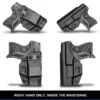 IWB Holster Compatible with Ruger LCP 2 / LCP II Fast Draw Polymer Right Hand Tactical Bags for Men and Women 3