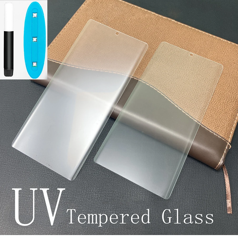 

UV Tempered Glass For Oneplus ACE 2 7 7T 11 Pro 10 Matte Liquid Glue Screen Protector Oneplus 1+ 8 9 9pro 10pro Phone Glass Film