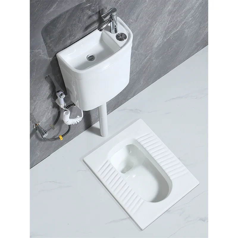 

Бытовой керамический резервуар для воды для туалета с умывальником, встроенный комплект, энергосберегающий резервуар для слива