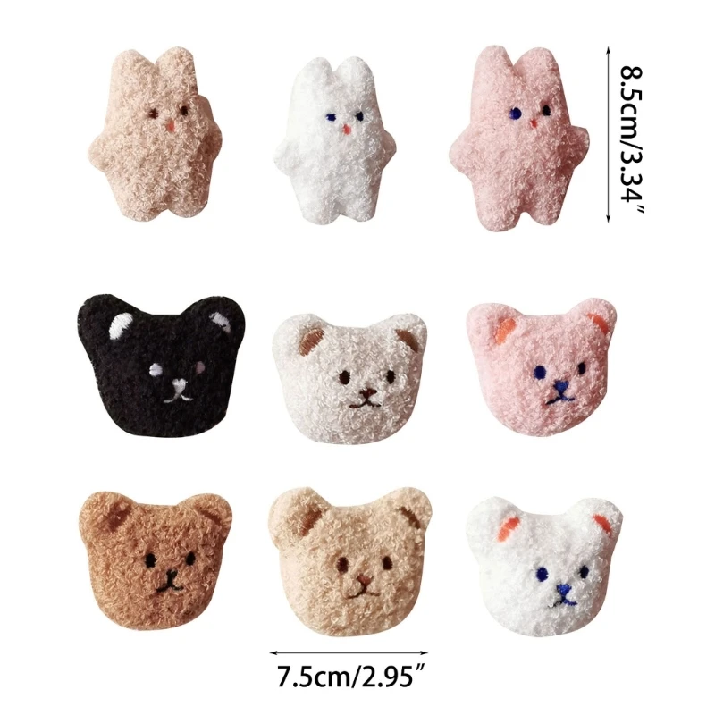 Door Stoppers Wall Protector Bear Rabbit Shapes Door Handle Bumper used for Protecting Wall Doorknobs Refrigerator