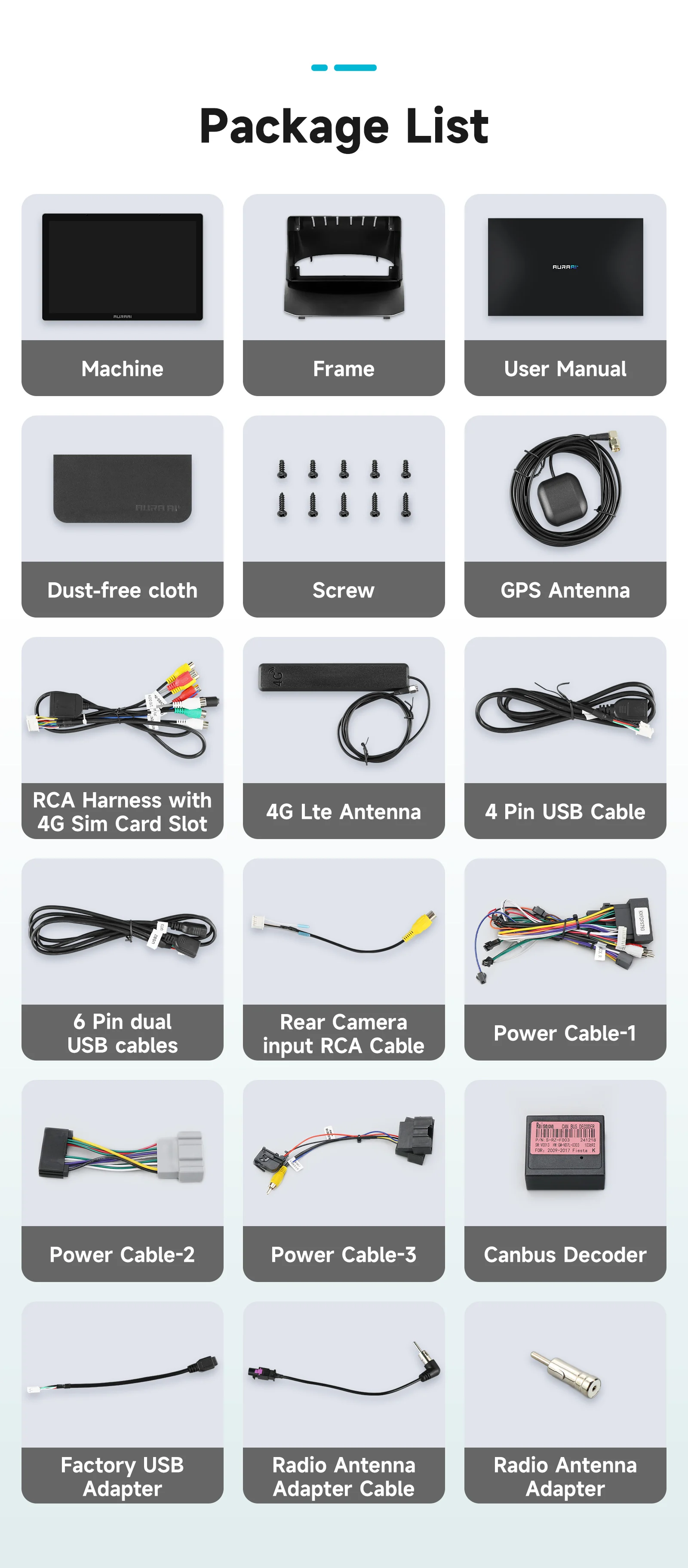 AURAAI ADAS Autoradio für Ford Fiesta MK7 2009 - 2017 GPS Wireless CarPlay Smart Driving Radio Multimedia Ultra HD 2K Display – Detail 29