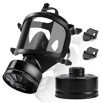 New MF14/87 Respirator, Full Face Gas Mask with Activated Carbon Filter for Vapour, Chemical, Nuclear Contamination Protection 1