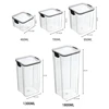 High Quality Sealed Jar Food Storage Box Transparent Plastic Kitchen Organizer Multigrain Tank Stackable Dried Sealed Storage 6