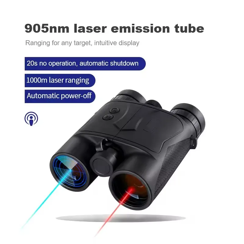 ZIYOUHU 10X42 HD Laser Rangefinding Binoculars for Outdoor Hunting Angle/Height Calculation & Flag Measurement 1200M/2000M Range