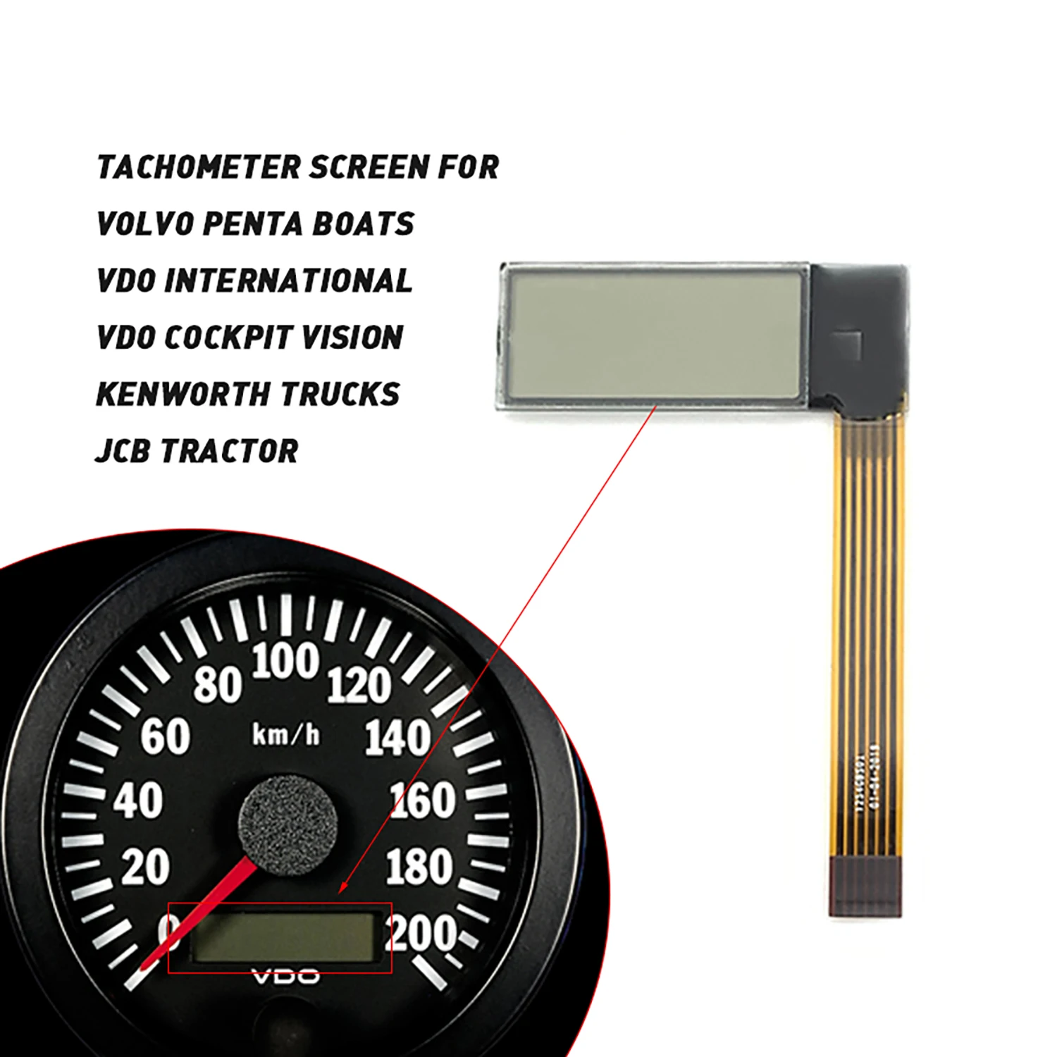 ڵ  LCD ũ, VDO ˿,  Ÿ, Jcb Ʈ, VDO Ÿڹ, ӵ, з , 1PC