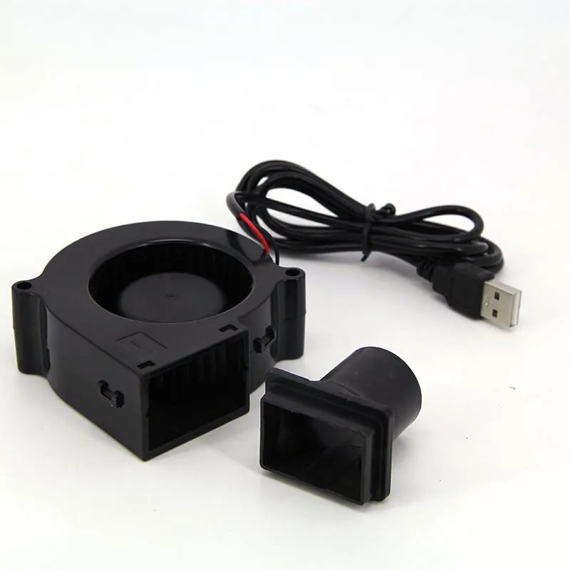 Cooling fan 75mm 7530 Turbo Blower 5V USB For Grilling BBQ Wood-Burning Stoves