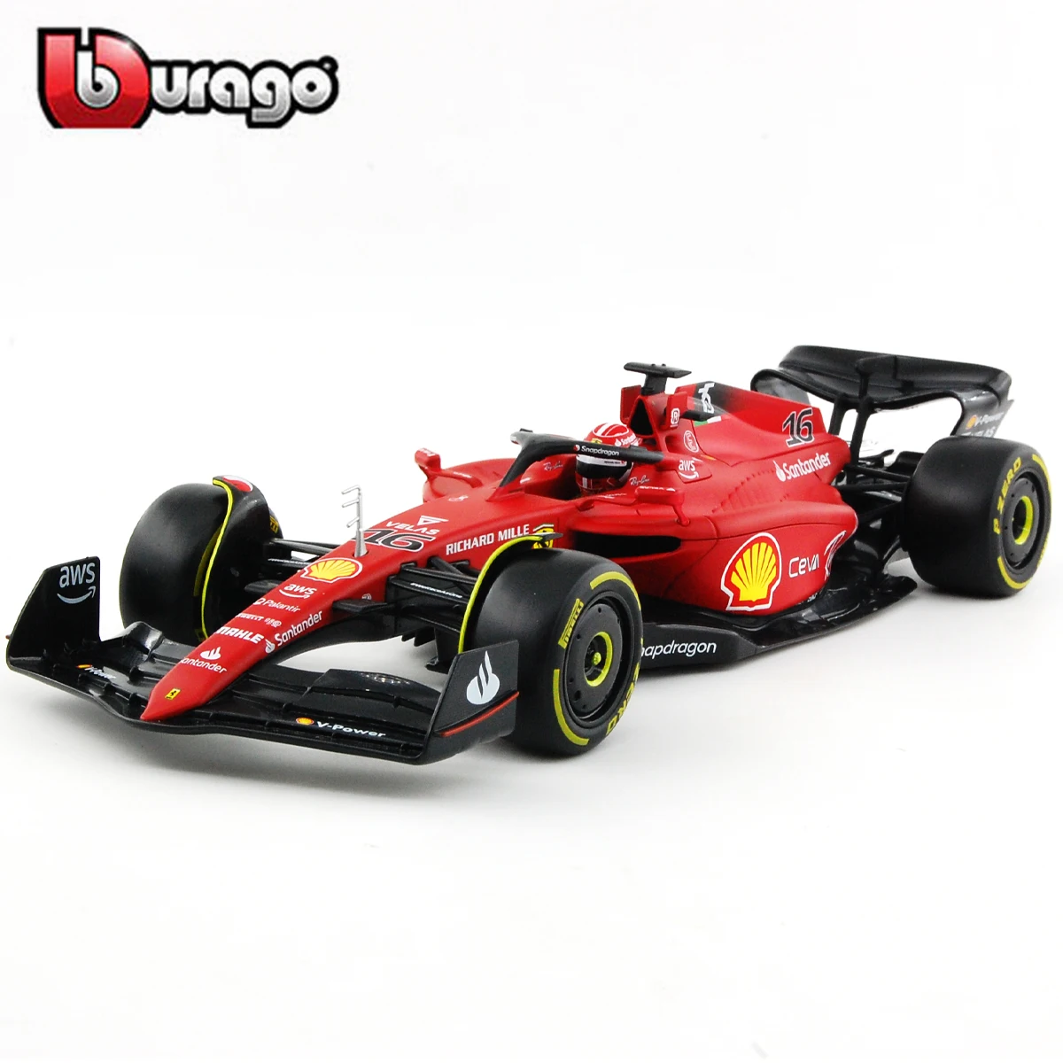 

Bburago 1:18 Ferrari 2022 F1-75 SF21 #16 #55 2020 SF1000 #5 F1 Racing Formula Car Static Simulation Diecast Alloy Model Car