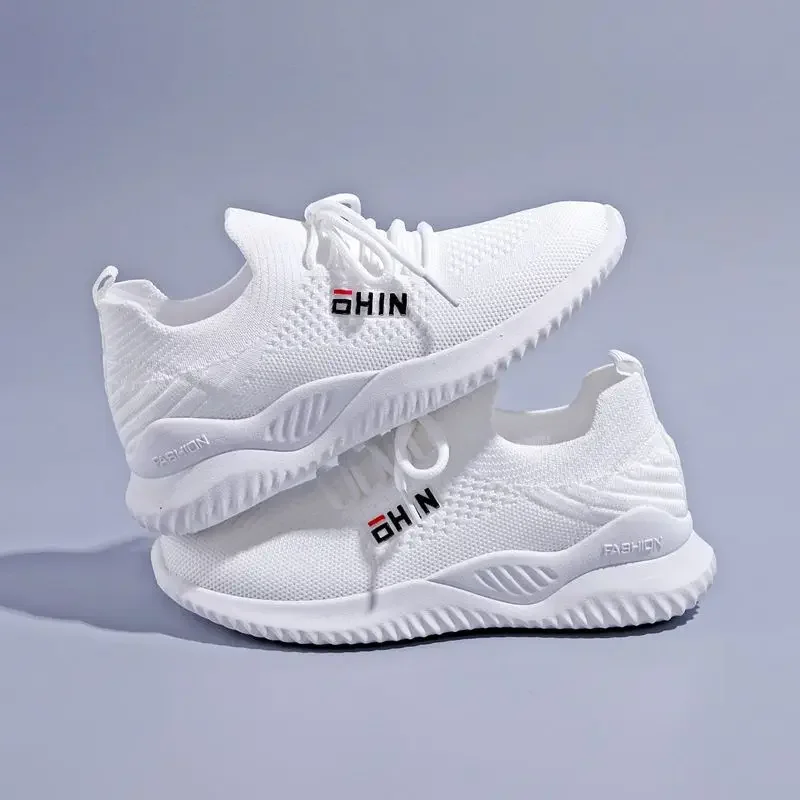 Fashion Mesh Women Sneakers Breathable Women's Sports Shoes Casual White Sneakers Lady Lace-up Deportivas Mujer Chaussures Femme