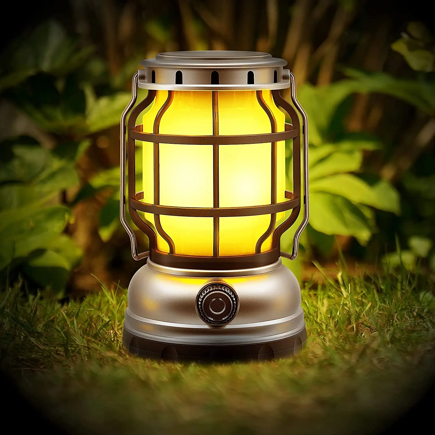 Solar Power Rechargeable LED Flashlight Camping Tent Lantern Lamp Outdoor 2020 