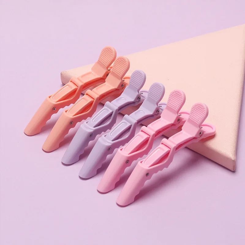 Colorful Alligator Hair Clips 6Pcs Clamps Hairdressing Professional Salon Hair Grip Crocodile Hairpins Barber Accessories hair clips hair accessories