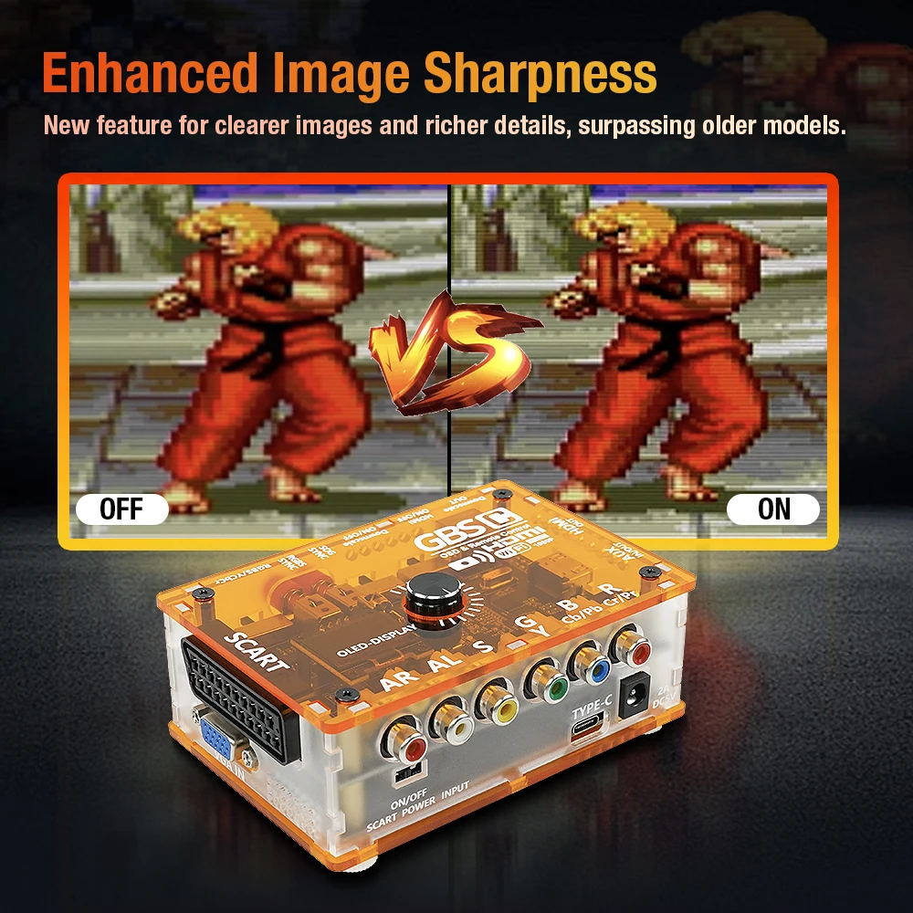 TicKnot GBS Control GBSC MINI Video Converter RGBS Scart /YPbPr to