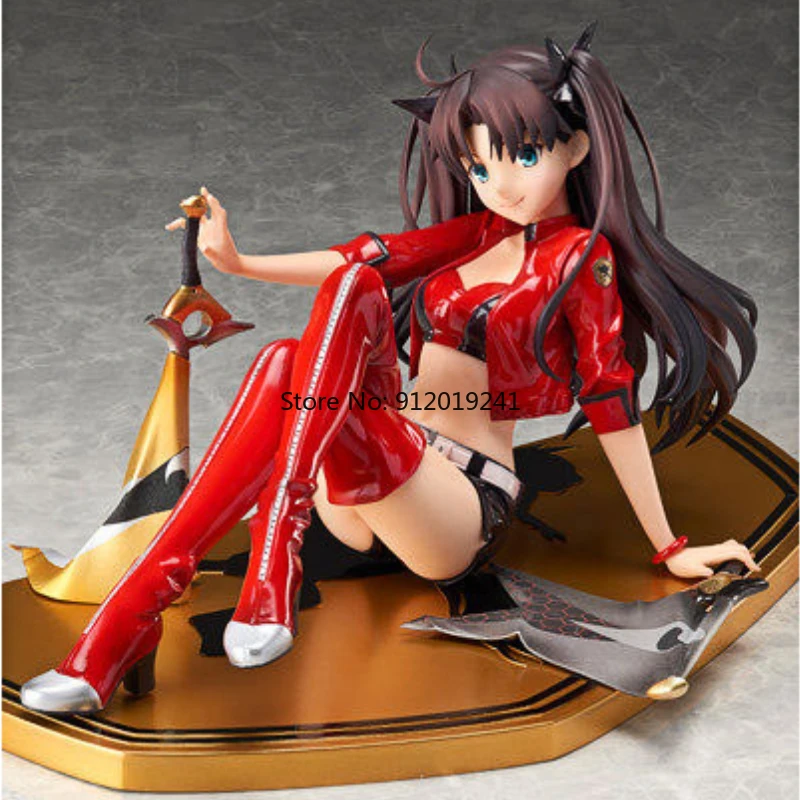 

Original Tohsaka Rin Figure Anime Girl Fate Stay Night Tohsaka Rin Racing Ver. Action Figure 1/7 Game Collectible PVC Model Toys