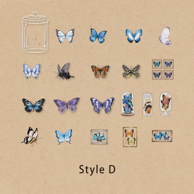 Mr.paper 6 Styles 20 Pcs Periodical Ins Washi Stickers Book for Kids Gift DIY Scrapbooking Decals Diary Ablum Stationery D