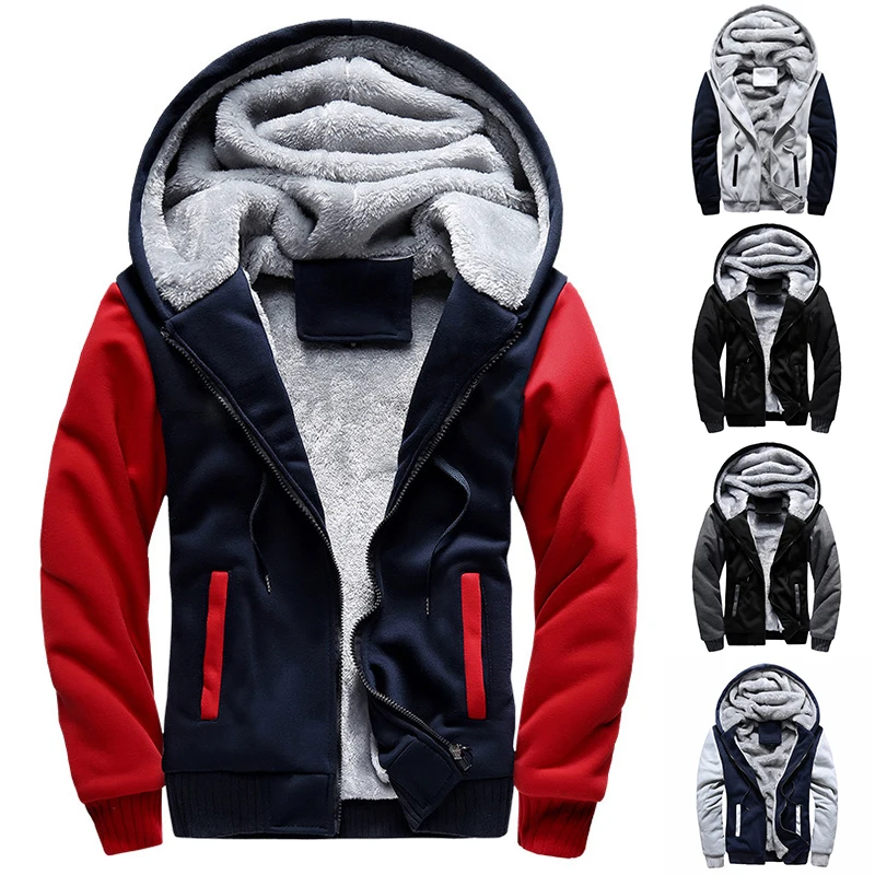 Men's Jacket Autumn Hooded Jackets Male Long Sleeve Coat Casual Zip Up Hoodies Streetwear Men's Coats