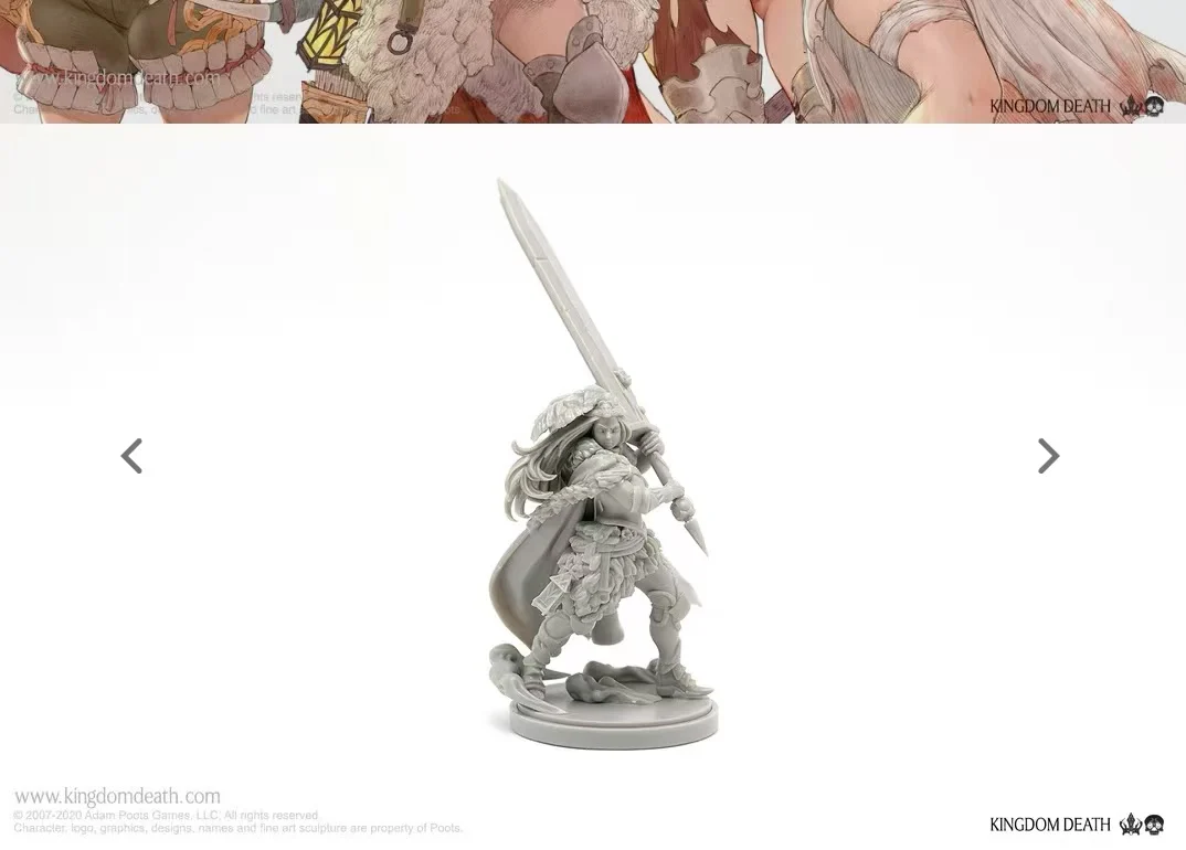 Kit modello in resina KINGDOM DEATH KD Beauty Soldier 28391 Scultura da collezione non assemblata per hobbisti - immagine 3