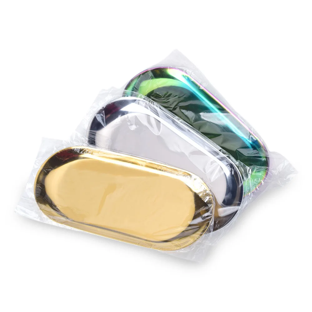 

Поднос из нержавеющей стали в форме почек, стерилизованный лоток, контейнер для фруктов, витрина для ювелирных изделий, макияж, аксессуары для татуировок