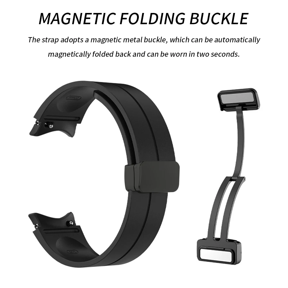 Premium Silicone Strap with Magnetic Buckle