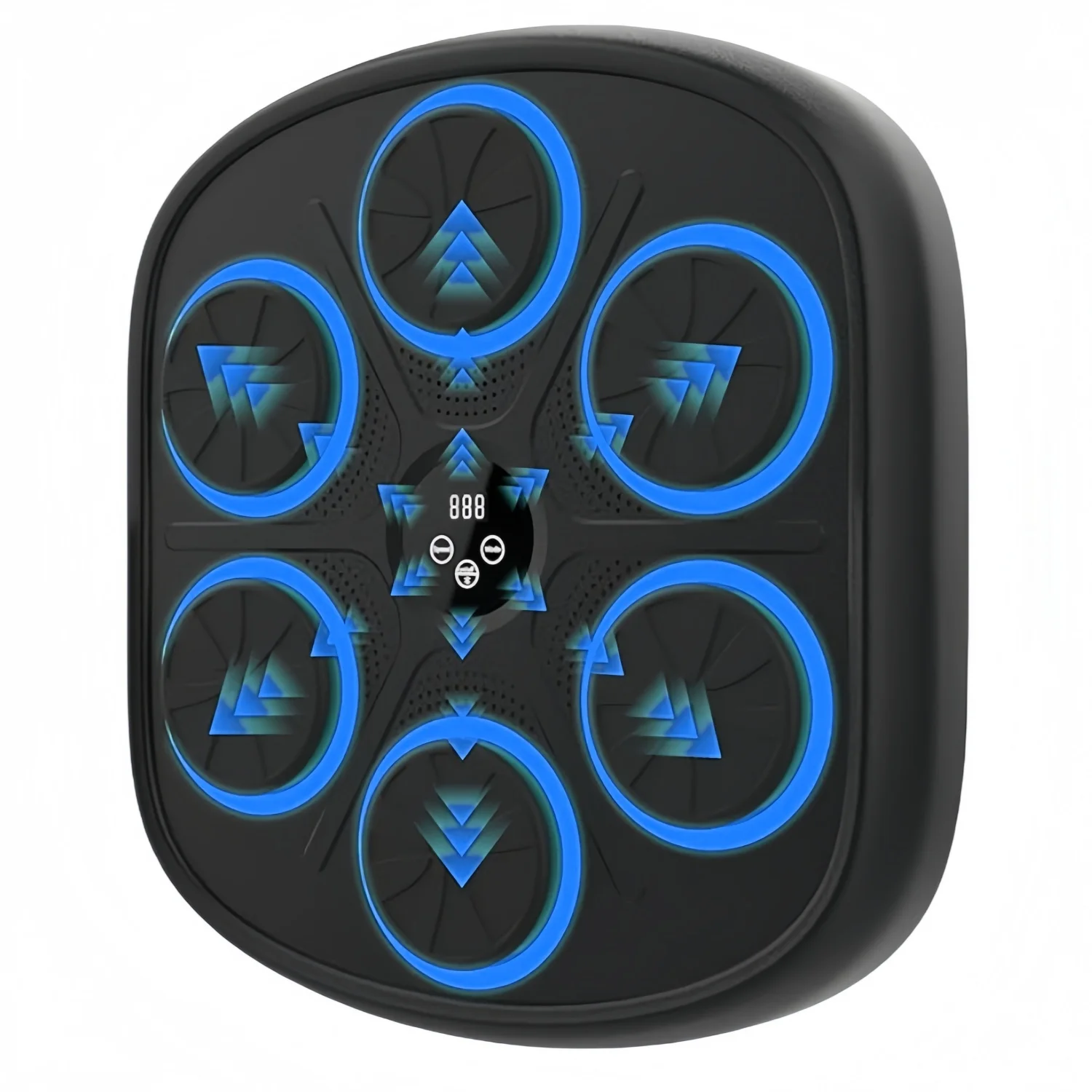 LED Smart Bluetooth Music Boxing Machine Training Target Wall Mounted, Electronic Focus Agility Digital Boxing for Kids Adults