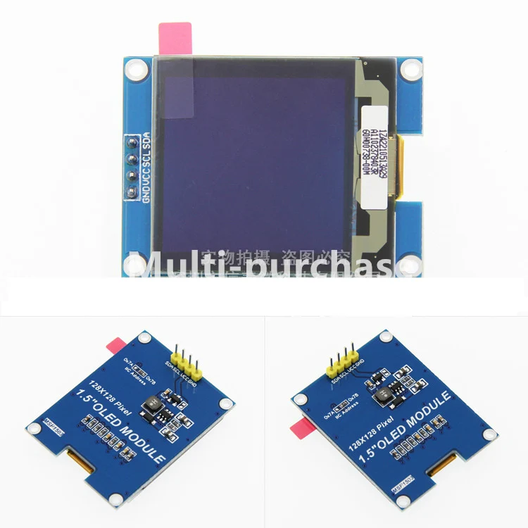 Modulo Lcd Oled Da 1.5 Pollici 128*128 Dot Matrix Sh1107 Driver Comunicazione I2C Compatibile Con Uno R3 Stm32