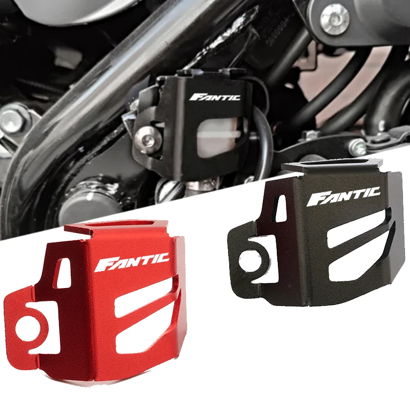 Misura Per Fantic Caballero Flat Track 125 Track 250 500 Rally/ Scrambler 500 Cnc Coperchio Del Serbatoio Del Liquido Dei Freni Posteriore Protezione 