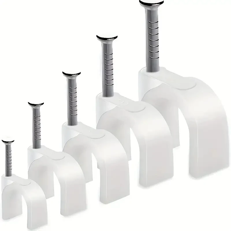 Cable Clip 100pcs 4/6/8/10mm Cable Wire Clips Nail In Tacks for Cords
