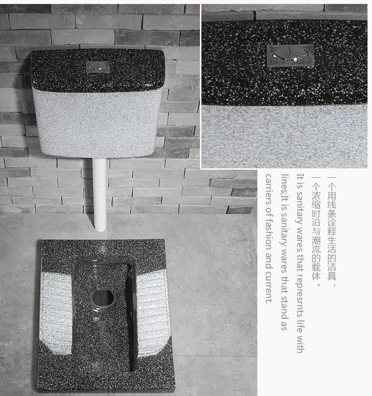 Y Ceramic Water Tank Set Color Set Potty Chair Type Household Urinal Bathroom Odor Preventer Squat Toilet squat toilet