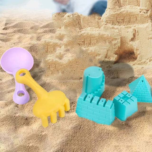 Sand Beach S Kidsset Scoop Dinosaur Castle Sandbox Play Mold Kit Tool Recognition Playing Building Birthday Outdoor 3