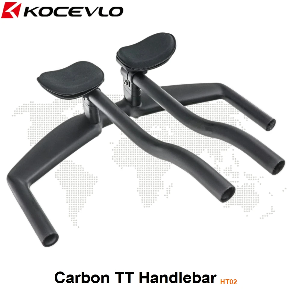 Guidon de distribution TT en fibre de carbone, poignée de triathlon, guidon de voiture de route, poignée modifiée, accessoires de vélo  18