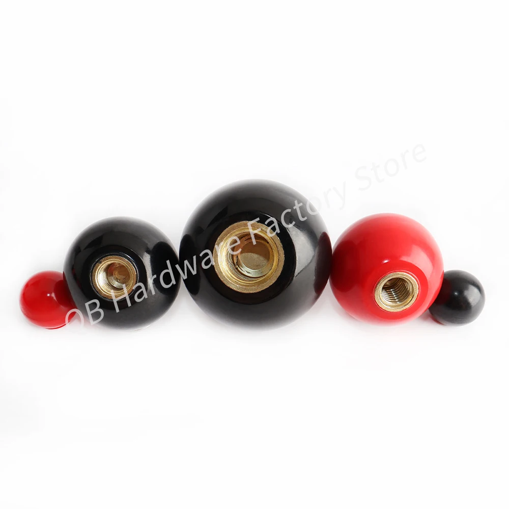 Furniture Machine Tool Knobs M4~M16 Resin Ball Handle