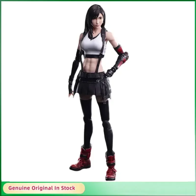 Original Square Enix Play Arts Pa Tifa Lockhart Final Fantasy Vii Remake Ff7 Re Action Figures Modello Di Assemblaggio Congiunto Attivo