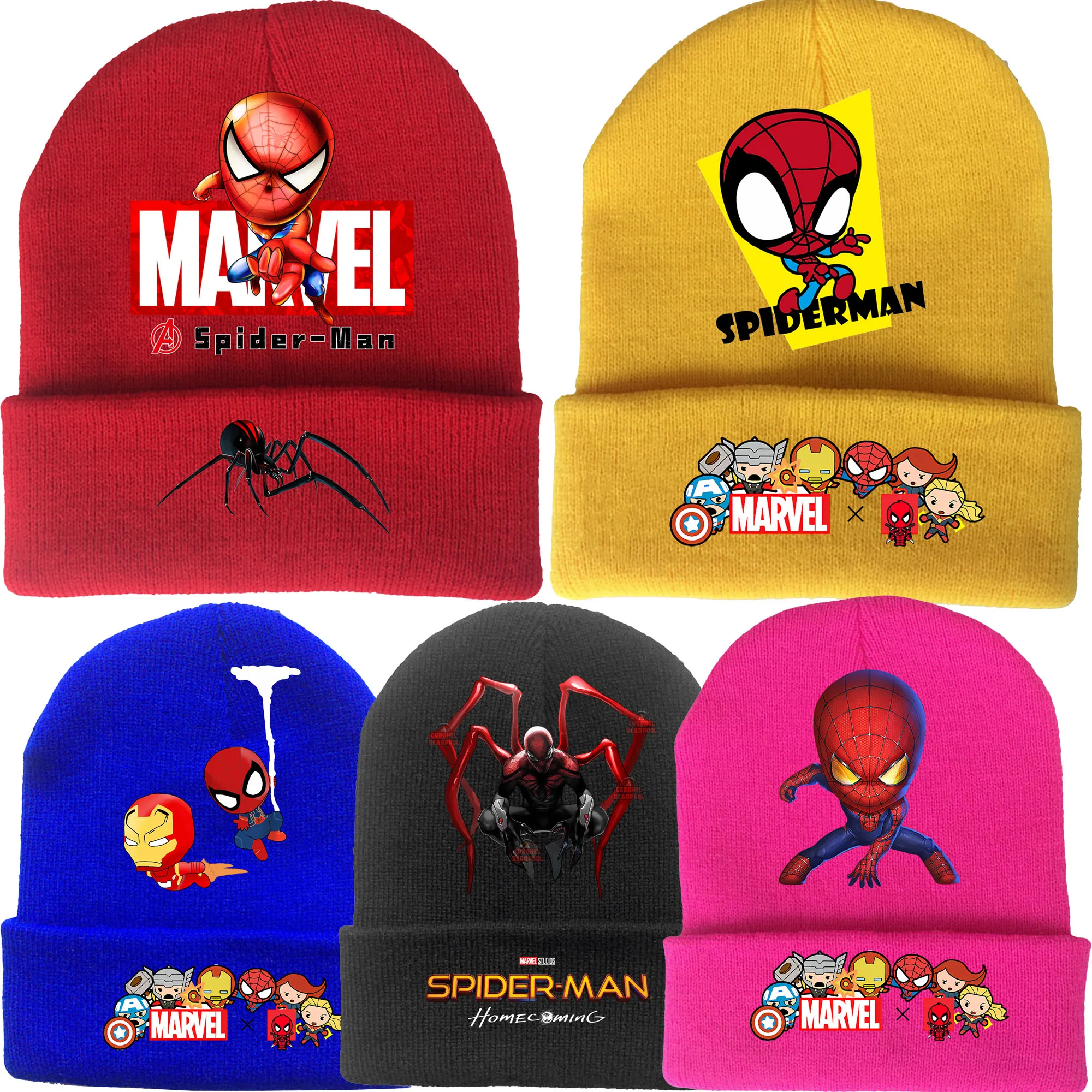 Marvel-gorros De Punto De Spiderman Para Niños, Gorros De Punto, Gorros De  Invierno, Accesorios Bonitos De Ironman, Gorros Cálidos Para Niño, Gorros  De Navidad, Regalo - Juguetes De Acción - AliExpress