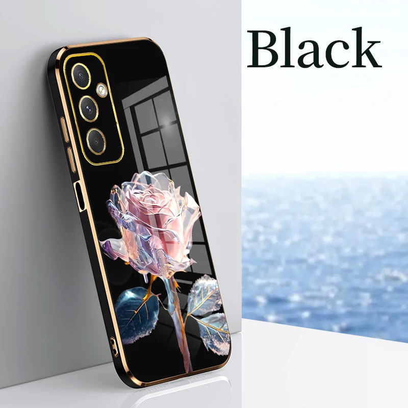 Custodia Quadrata Elettrolitica Per Samsung Galaxy A25 A54 A24 A23 A33 A52S A72 A11 A32 A91 A53 A70 A73 A50 A04E A04 Cover Opaca