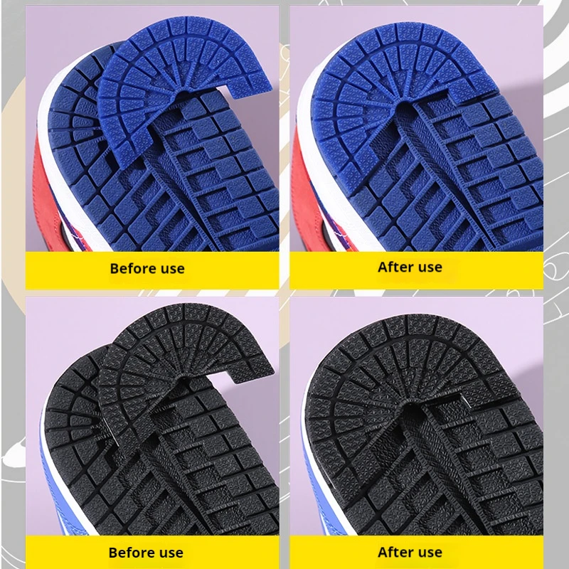 1 Pair Self-adhesive Non-slip Shoe Sole Stickers Shoe Sole StickersThickened Wear Shoes Stickers Athletic Shoes Heel Stickers