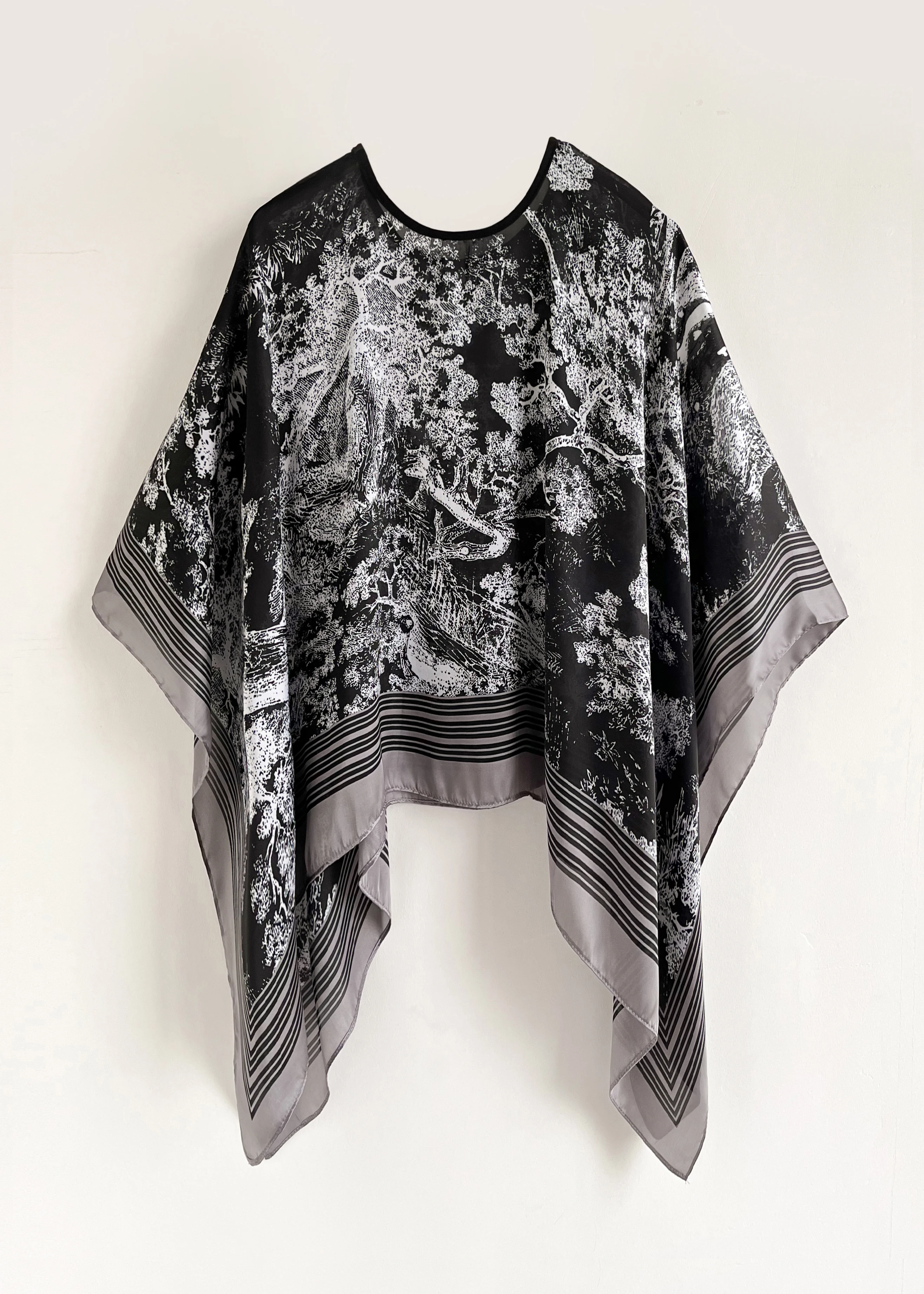 Poncho Pullover Shawl Sun Protection Scarf 2024 New Versatile Scarf Paired With Women's Loose Summer Sunscreen Leisure Clothi