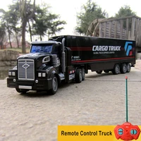 RC Truck 1:48 Remote Control Engineering Vehicle Semi-trailer Tanker Radio Controlled Cars Toys for Boys Kids Children's Gifts 1