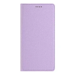 Luxury Magnetic Leather Book Style Wallet Cover for Camon 40 Premier (PURPLE)
