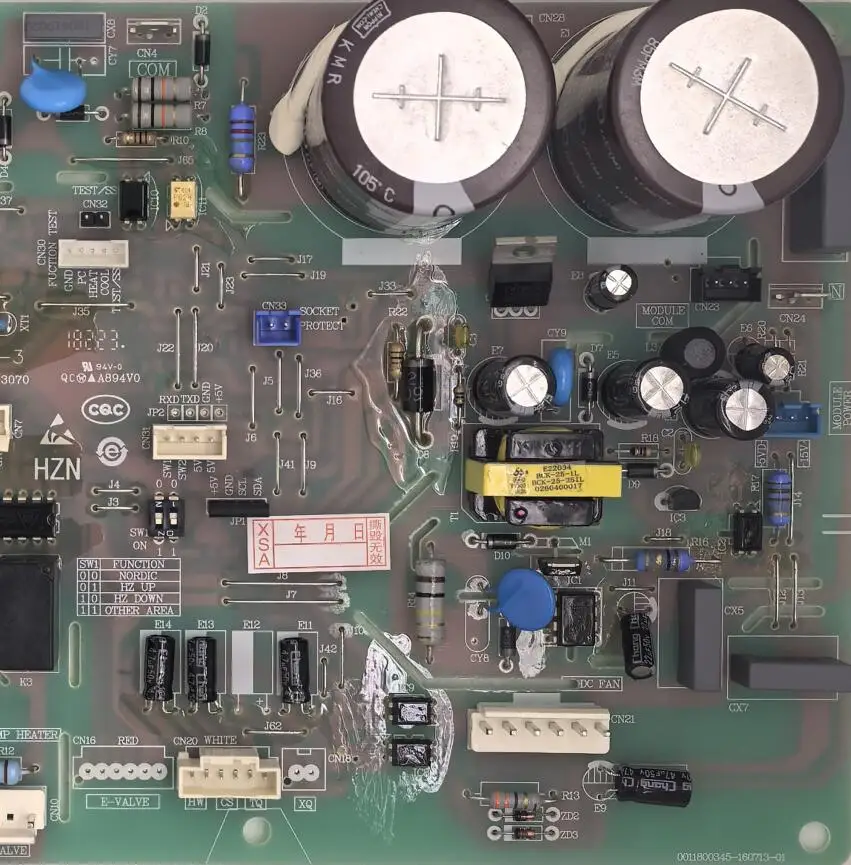 Haier 에어컨 회로 PCB 0011800345P 실외기 제어 보드 컨디셔닝 부품의 새로운 기능
