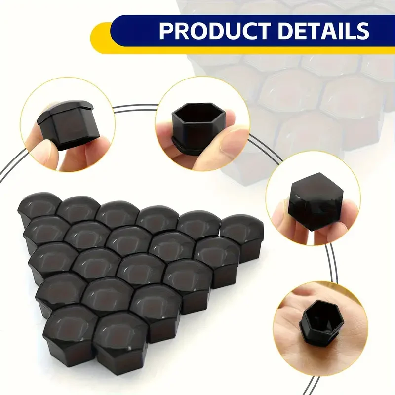 20pcs Car Wheel Tire Nut Caps Anti-Rust Protection Cover 17mm 19mm 21mm Car Hub Nut Decoration Cap Accessories, wheel nut caps,wheel nut covers
