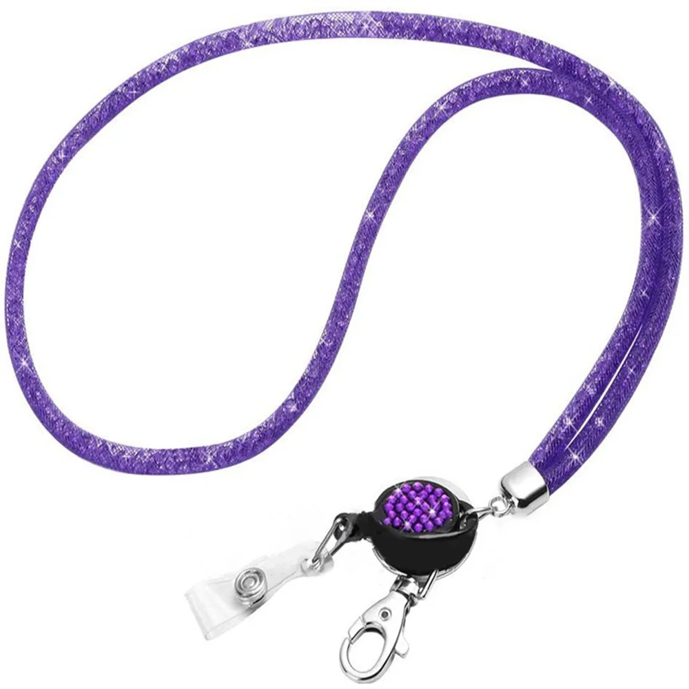 Retractable Lanyard Badge Holder with Keychain and Necklace Strap