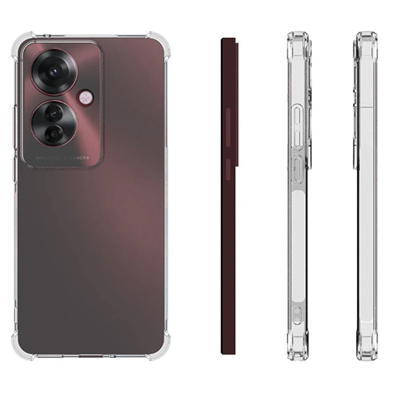 

Oppo Reno11 F 11F CPH2603 Case Clear Airbag Silicone TPU Bumper Shockproof Back Cover Phone Case for Oppo Reno 11 F Reno11F 5G