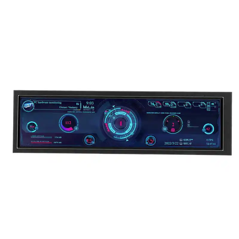 8.8 ġ  Ʈ LCD ũ, 1920x480 CPU GPU SSD  µ    ũ, RPi  