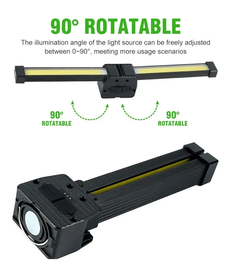 Campinglampa som hålls utomhus på natten