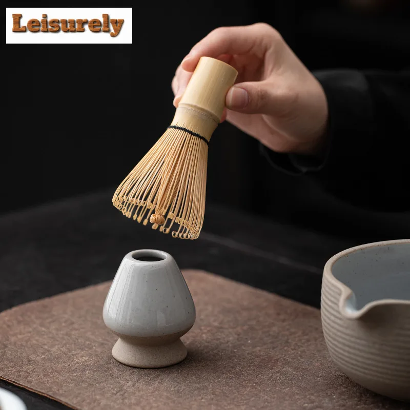 Ancient Pottery Tea Set Complete Set Matcha Beater Tea Brush Japanese Matcha Set Kit Tea Maker Tea Ceremonial for Beverage Shop