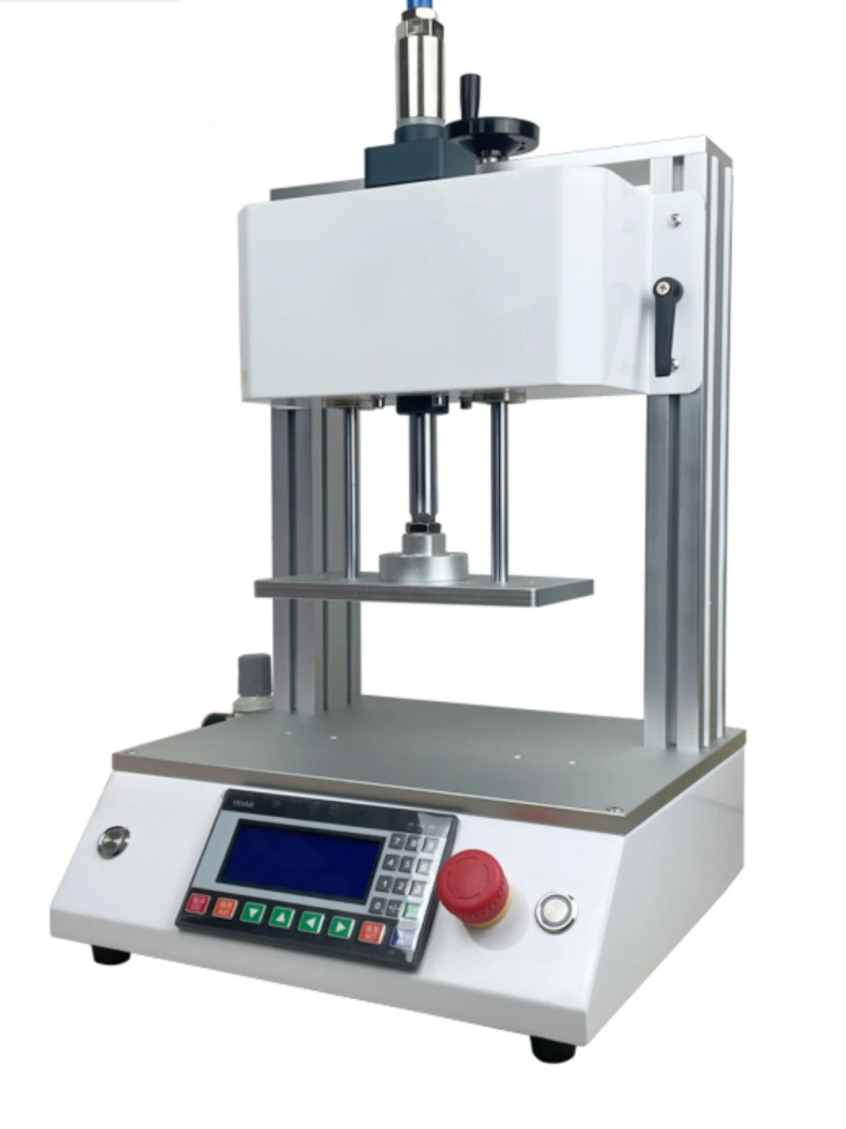 

Desktop pneumatic holding press, three plate and four column stamping electronic fixture press