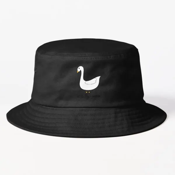 

A Silly Goose Bucket Hat N21Mens Outdoor Casual Caps Solid Color Women Boys Fish Sport Fishermen Spring Sun Hip Hop